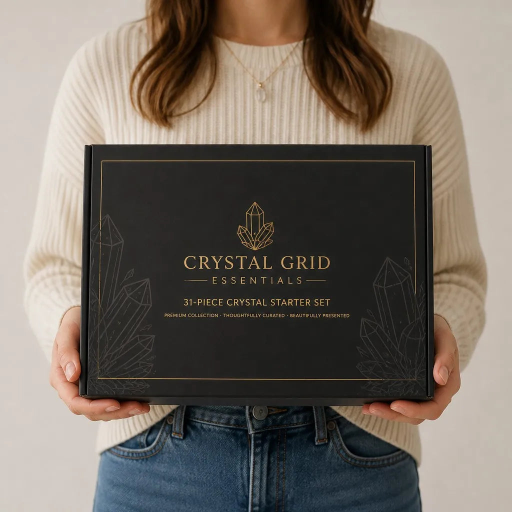 31-Piece Ultimate Healing Crystal Starter Set with Guide