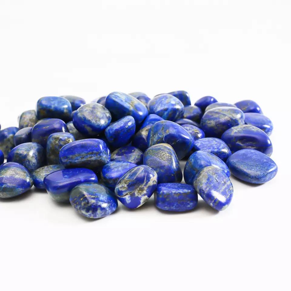 Natural Lapis Lazuli Tumbled Stones - Truth & Wisdom Crystal for Throat Chakra