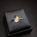 Natural Moonstone S925 Sterling Silver Adjustable Ring - Feminine Energy Jewelry