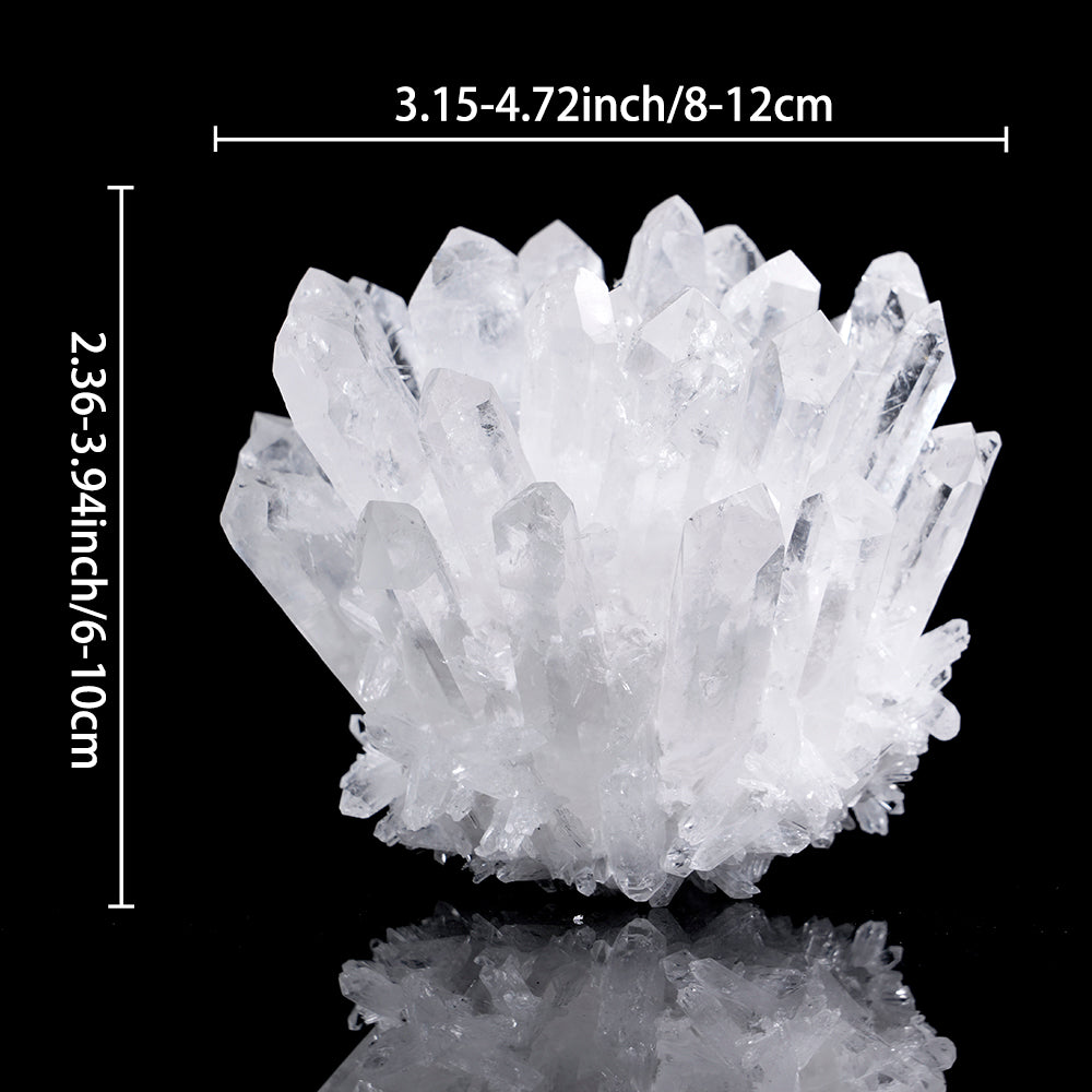 Clear quartz cluster specimen display shelf home decoration