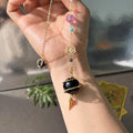 Natural Black Obsidian Sphere & Pendulum Set - Scrying & Protection Tool