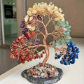 7 Chakra Healing Crystal Gravel Tree handmade feng shui decor