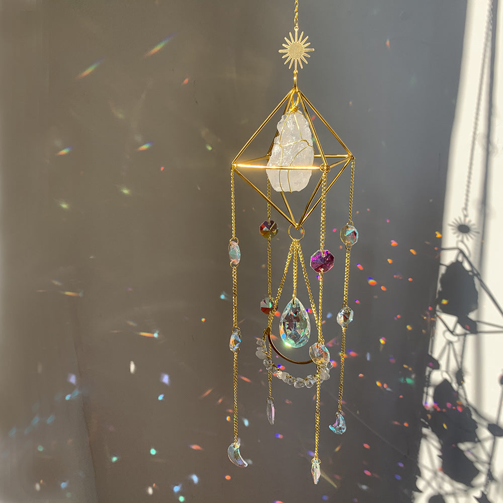 Bohemian Crystal Suncatcher - Prism Rainbow Maker for Home & Garden