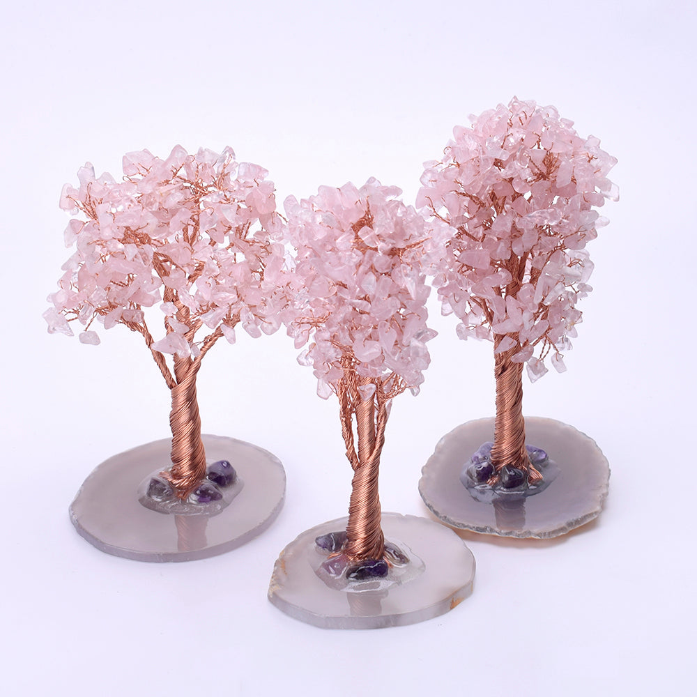 Crystal Bonsai Gemstone Tree Ornament — Zen Desk Decor