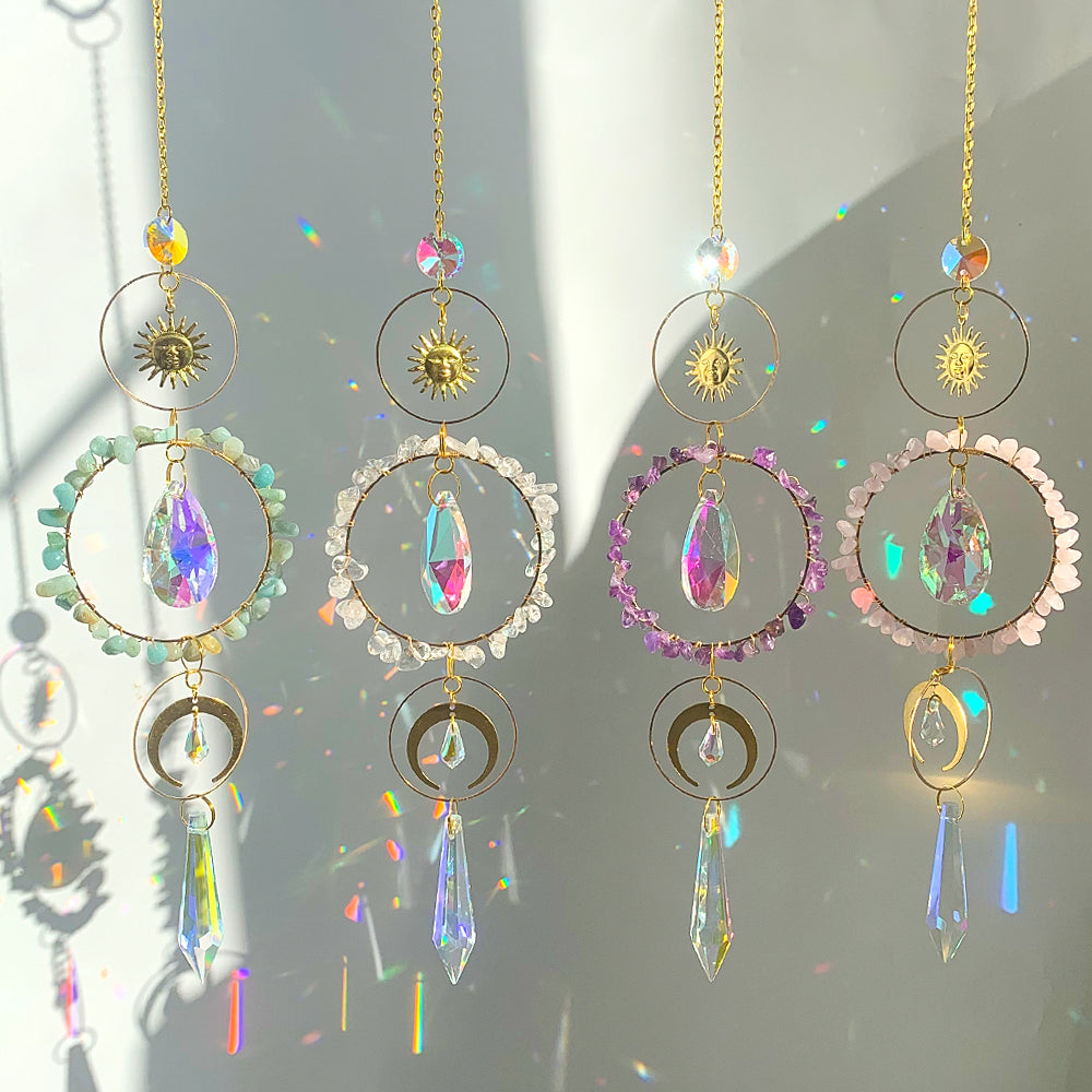 Bohemian Crystal Suncatcher - Prism Rainbow Maker for Home & Garden