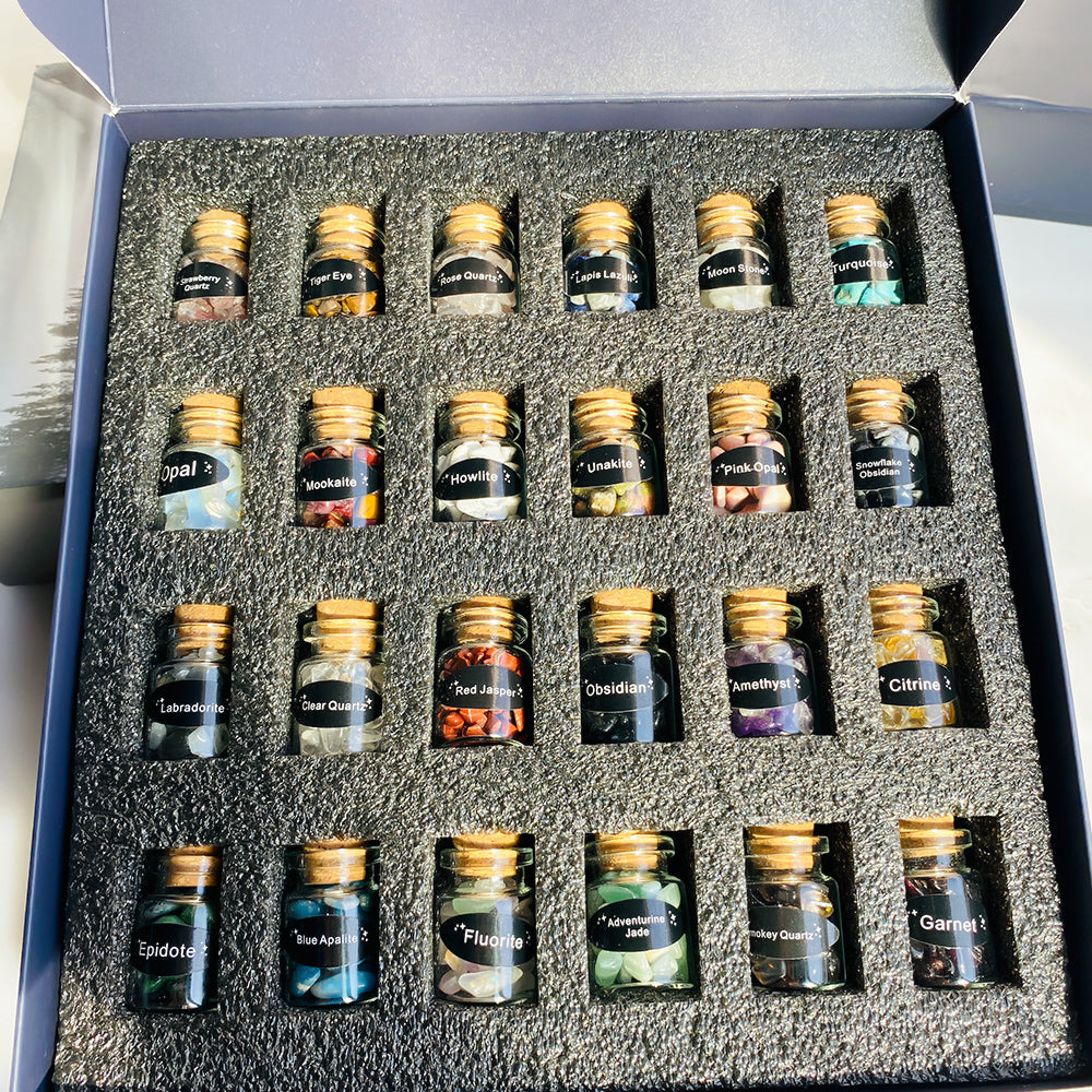 Holiday Crystal Healing Gift Box — Seasonal Spiritual Wellness Set