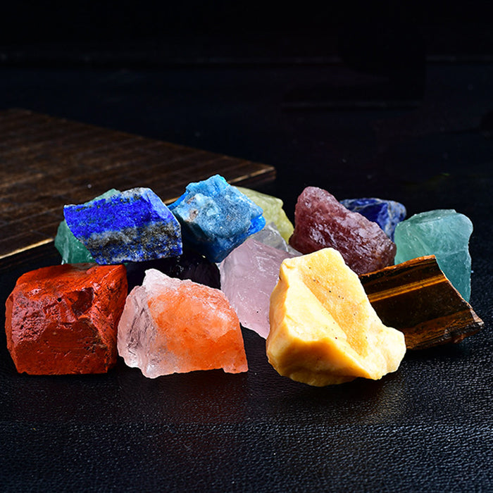Adjustable Natural Crystal Healing Stone Ring | Raw Gemstone Wholesale Jewelry
