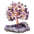 Amethyst cluster base feng shui wealth crystal tree