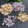 Natural citrine raw crystal points wealth solar plexus chakra golden
