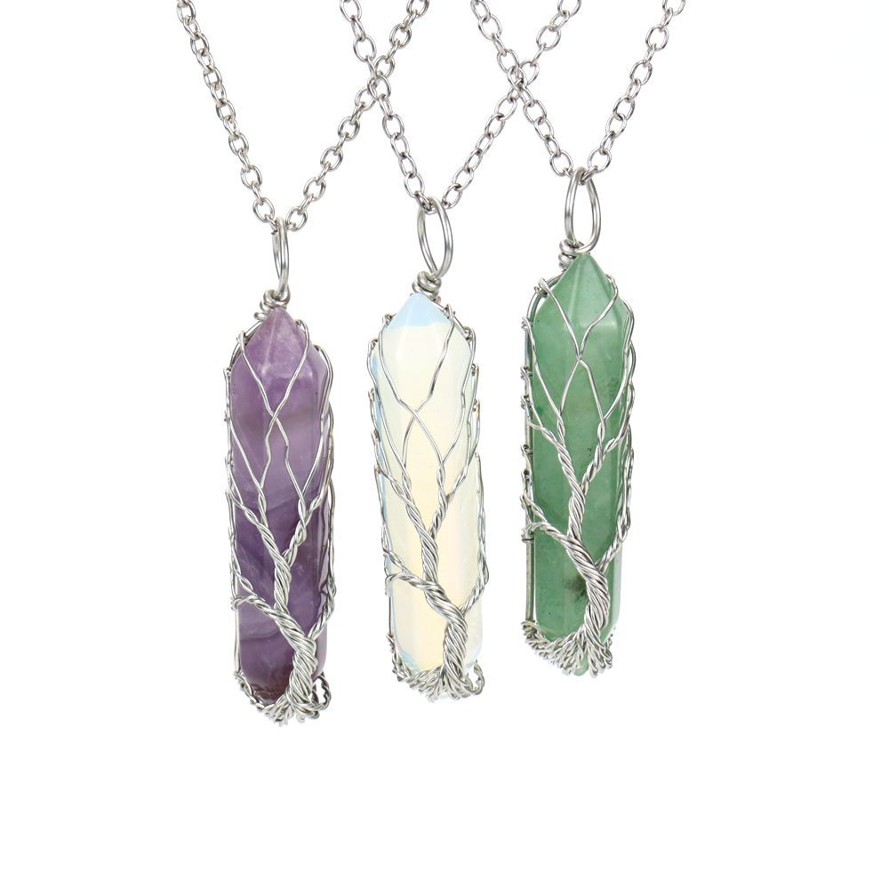 Natural Crystal Drop Earrings | Amethyst & Rose Quartz Raw Stone Wholesale