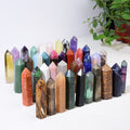 Natural crystal tower wand hexagonal point healing