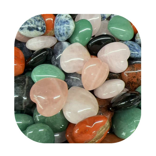 Natural Rose Quartz Puffy Heart - Healing Stone for Love & Compassion