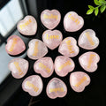 Personalized Engraved Rose Quartz Heart Palm Stone
