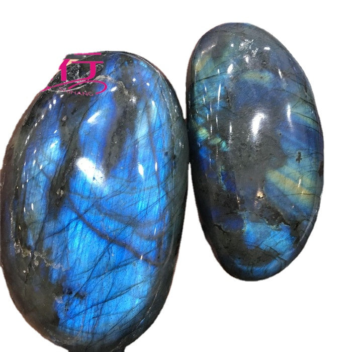 Flashy Labradorite Palm Stone - Magic & Intuition Meditation Tool