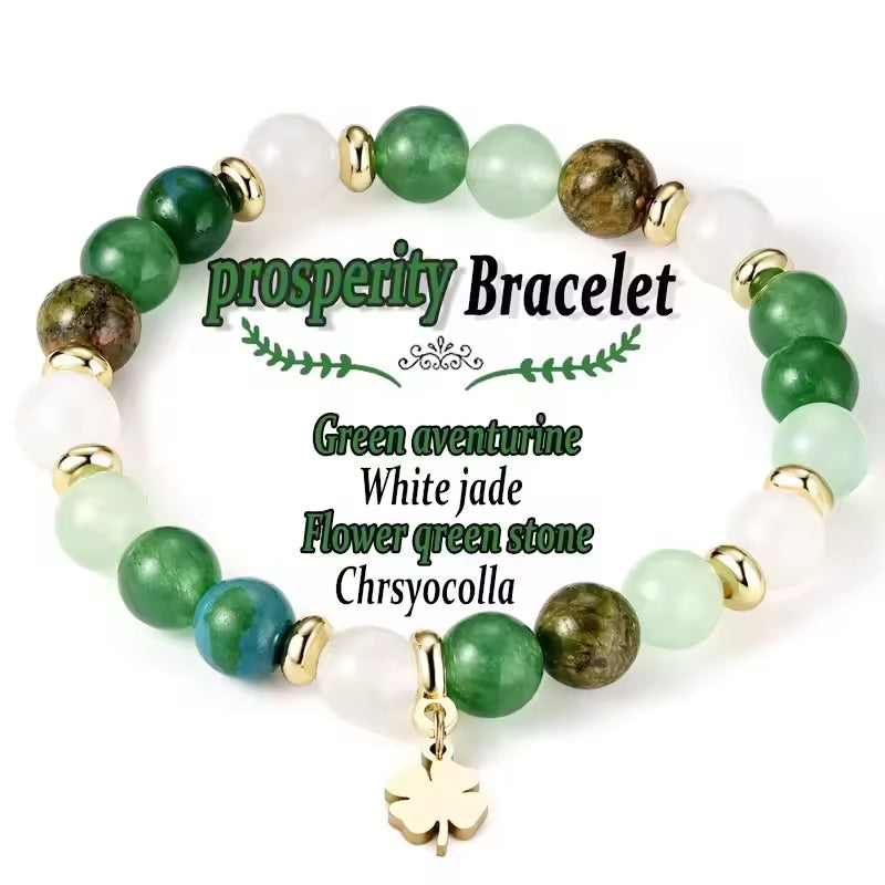 Green Aventurine Lucky Bracelet - Stone of Opportunity & Prosperity Jewelry