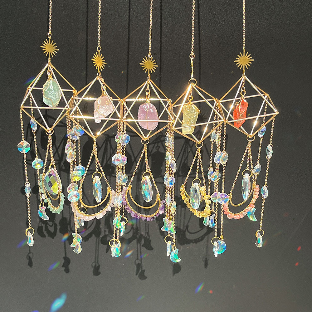 Bohemian Crystal Suncatcher - Prism Rainbow Maker for Home & Garden