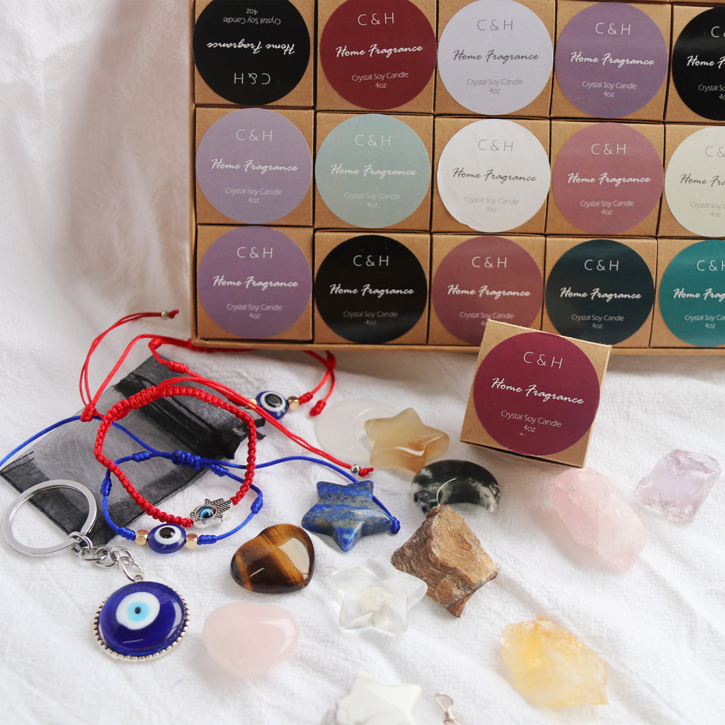 Crystal Mystery Healing Box - Surprise Raw & Tumbled Stones Curated Gift