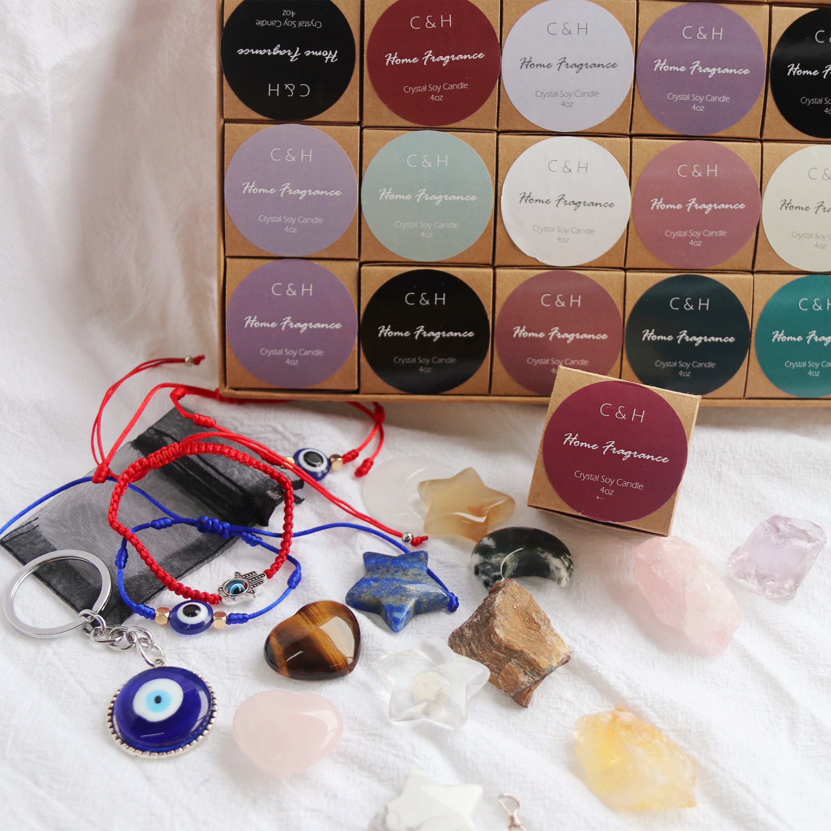 Crystal Mystery Healing Box - Surprise Raw & Tumbled Stones Curated Gift