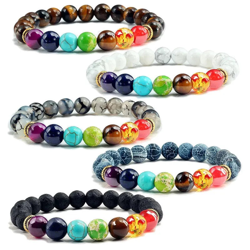 Spiritual 7 Chakra Healing Bracelet - Natural Balance Beads