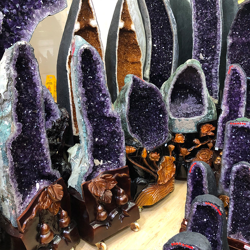 Natural Uruguay Amethyst Cluster Box Set | Raw Stone Gift Specimen