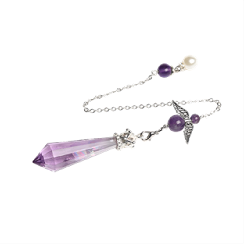 Natural Amethyst Crystal Pendulum for Dowsing & Divination - Spiritual Tool