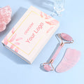 Rose Quartz Jade Roller & Gua Sha Set - Facial Massage Beauty Ritual