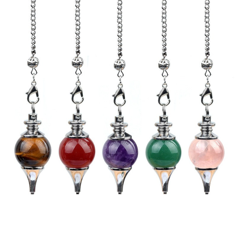 Natural Black Obsidian Sphere & Pendulum Set - Scrying & Protection Tool