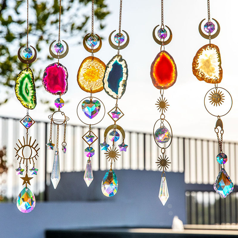 Bohemian Crystal Suncatcher - Prism Rainbow Maker for Home & Garden