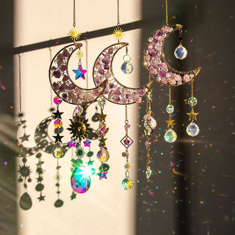 Crystal Suncatcher Rainbow Prism | Chakra Window Hanging Ornament