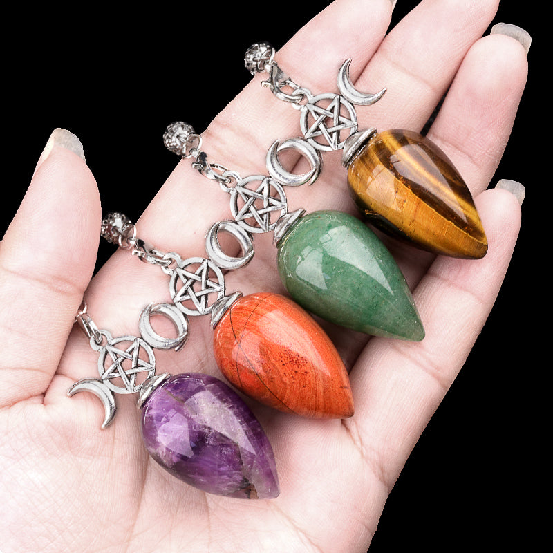 Natural Amethyst Crystal Pendulum for Dowsing & Divination - Spiritual Tool