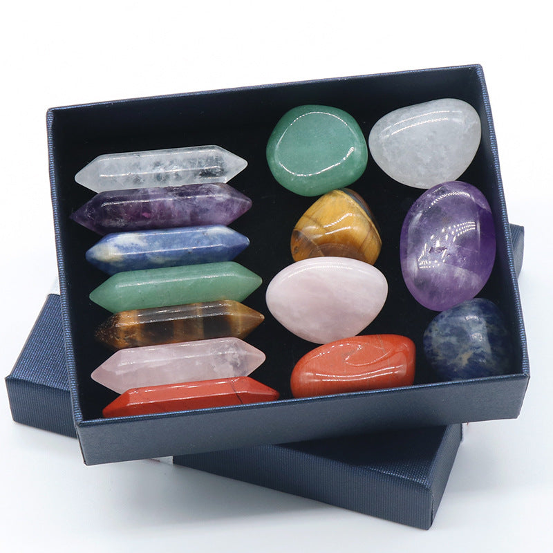 Meditation gift box crystals sage smudge set spiritual wellness