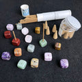 Natural crystal raw stone incense holder meditation stick burner rose quartz
