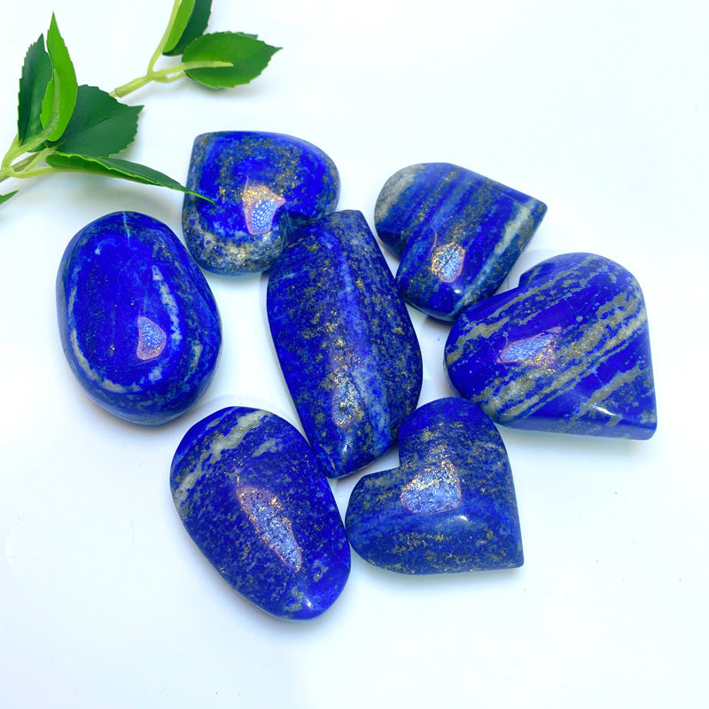 Natural Lapis Lazuli Tumbled Stones - Truth & Wisdom Crystal for Throat Chakra