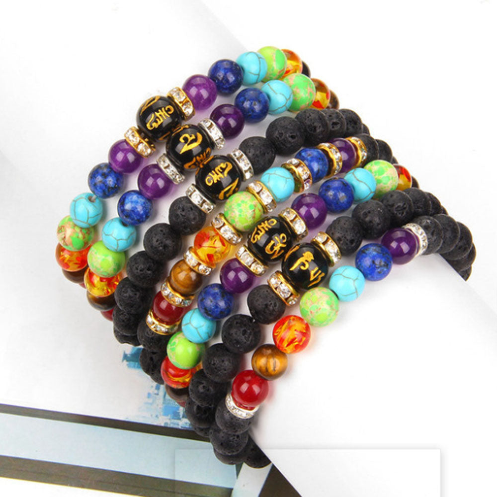 Spiritual 7 Chakra Healing Bracelet - Natural Balance Beads