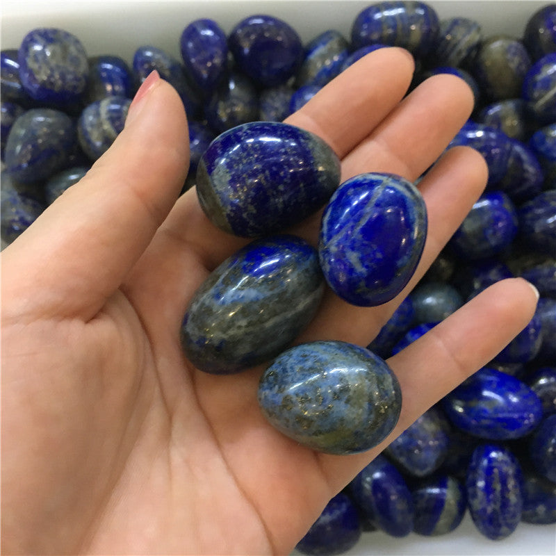 Natural Lapis Lazuli Tumbled Stones - Truth & Wisdom Crystal for Throat Chakra