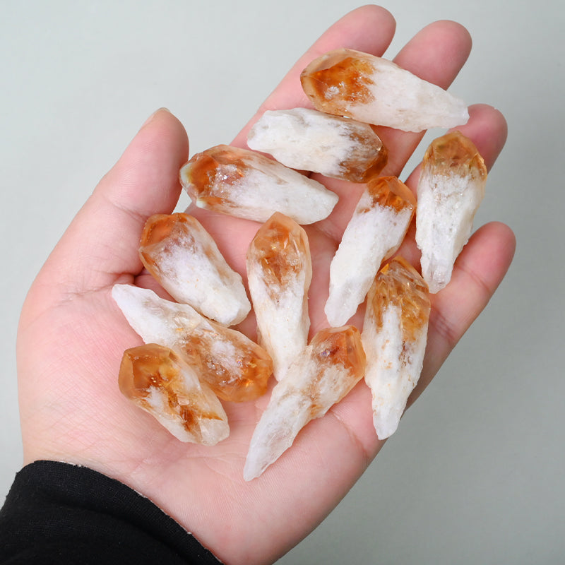 Natural citrine raw specimens mineral collection wholesale crystals